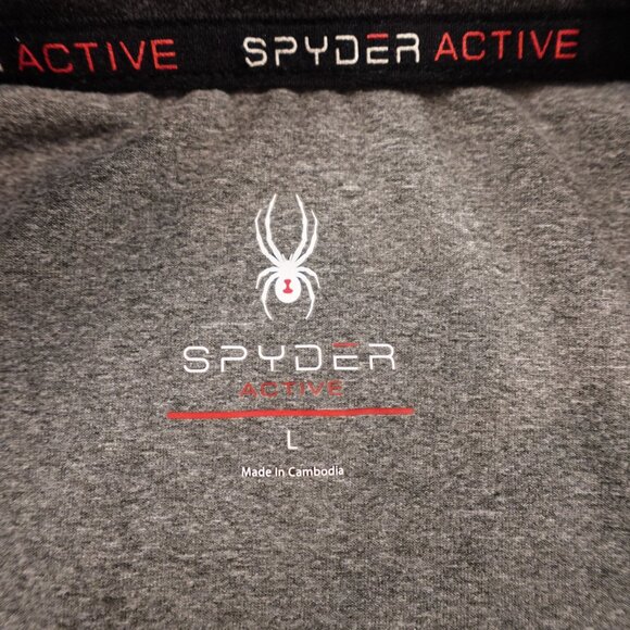 Spyder Active Quarter Zip Pullover Women’s Large Gray Performance Training - Picture 3 of 14